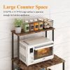 Four layer kitchen baker rack, vertical microwave oven rack, kitchen storage rack with wheels, suitable for kitchens and restaurants