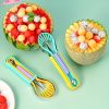 3pcs Set Kitchen Fruit Carving Knife Three-piece Set Of Stainless Steel Watermelon Digging Spoon Fruit Platter Tool Digging Ball Set