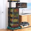Joybos® Rotating Multi-Layer Kitchen Metal Shelf with Wheels