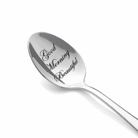 Valentine's Day Gift Stainless Steel Long Handle Soup Spoon (Option: XK12)