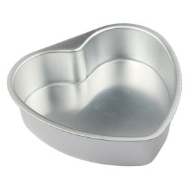 Aluminum Alloy Heart Shaped Live Bottom Cake Mould (Option: 5inches)
