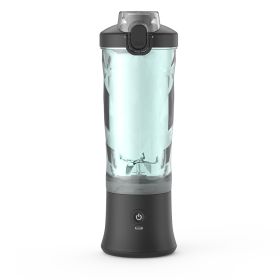 Portable Blender Juicer Personal Size Blender For Shakes And Smoothies With 6 Blade Mini Blender Kitchen Gadgets (Option: Black-USB)