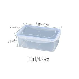1/4pcs Multi-functional Airtight Plastic Storage Box; Refrigerator Storage Bowl; Microwave Heating Lunch Box; Food Storage Box; Airtight Box (size: Rectangular 1200ml)